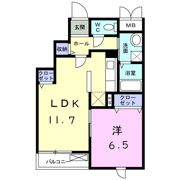 クレールポールEDOの間取り画像