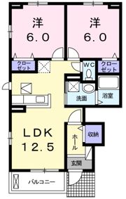 モンレーヴ Ⅰの間取り画像