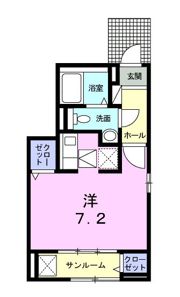 ソレイユ IZUMIの間取り画像