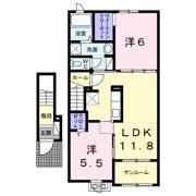 グリーンパークⅡの間取り画像