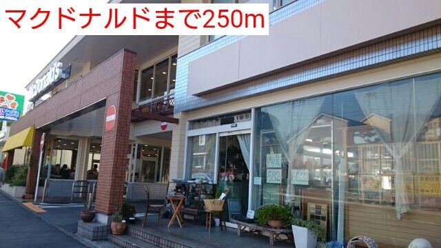 近くのマクドナルドまで250m（徒歩4分）