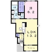 プラシード水内の間取り画像