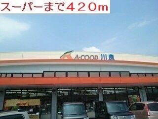 近くのスーパーまで420m（徒歩6分）