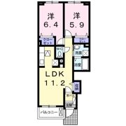 グラン レーヴⅡの間取り画像