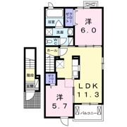 プリムローズ Ⅱの間取り画像