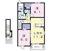 ベルエキップⅠの間取り画像