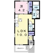 クレール コートの間取り画像