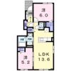 YHアジュールⅠの間取り画像