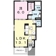 アミティーK2の間取り画像