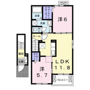 アミティーK2の間取り画像