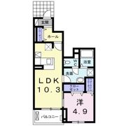 ハッピーフォレストⅢの間取り画像