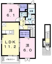 クラール三原Cの間取り画像