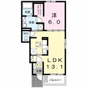 クラール蔵本公園 Aの間取り画像