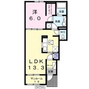 リバーサイドⅡの間取り画像