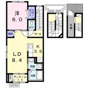 ベルセレーネ成和の間取り画像