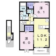 プレジールⅠの間取り画像