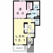 クラール吉野川 Aの間取り画像