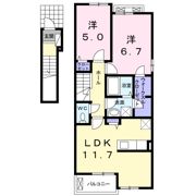 ヴィーナス Bの間取り画像