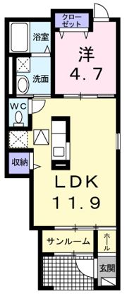 ラフレシールⅡの間取り画像