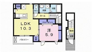 ハピネス 縁 Ⅰの間取り画像