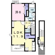 レジデンス桑原Dの間取り画像