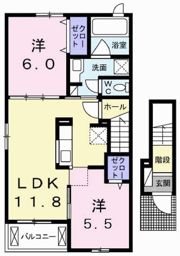 エバー グリーンⅡの間取り画像