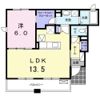 レインボー國府 Dの間取り画像