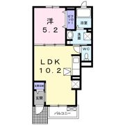 レインボー國府 Bの間取り画像