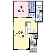 スパライ銀世Ⅲの間取り画像