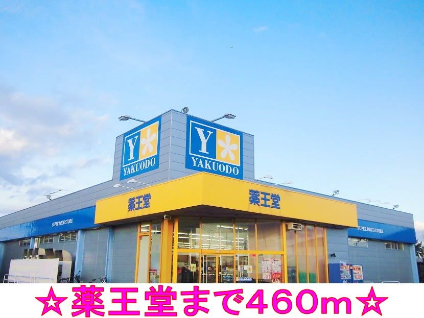 近くの薬王堂まで460m（徒歩6分）