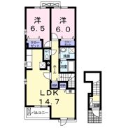コンフォート津志田・Bの間取り画像