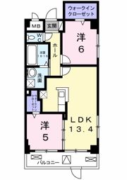 ヒルズ赤羽の間取り画像