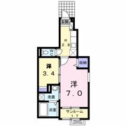 アルメリアBの間取り画像