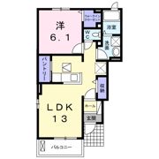 ウエスト メゾン Sの間取り画像