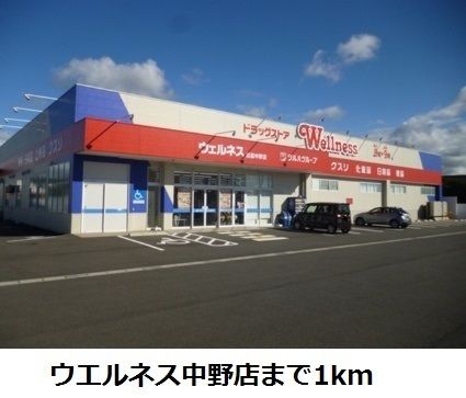 近くのウエルネス中野店まで1,000m(徒歩13分)