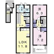 レインボー ローズ Ⅰの間取り画像