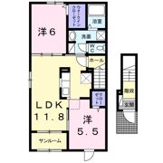 チェリー ミル Fの間取り画像