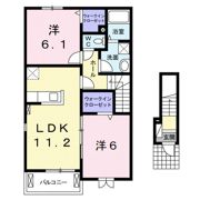 メゾン ド ボヌールの間取り画像