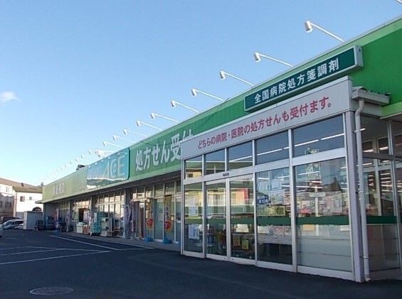 近くのドラックエース箭弓町店まで830m（徒歩11分）