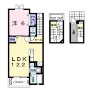 ラルジュシエル Ⅱの間取り画像