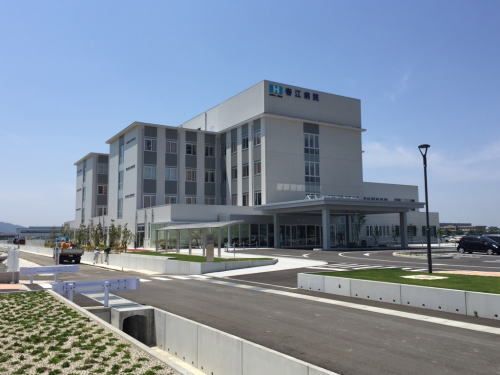 近くの春江病院まで650m（徒歩9分）