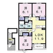 ディアコートAの間取り画像