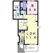 エレガント郡山の間取り画像