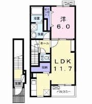 エレガント郡山の間取り画像