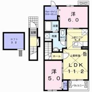 ヴィラ プラシードBの間取り画像