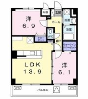 ベルベルデ レジデンスの間取り画像