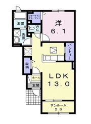 町浦壱番館の間取り画像