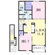 サン・プラシードⅢの間取り画像