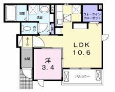 グリーンビレッジ原Aの間取り画像
