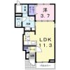 グリーンビレッジ原Bの間取り画像